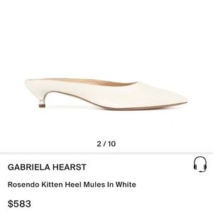 Gabriela Hearst Rosendo kitten heel mules